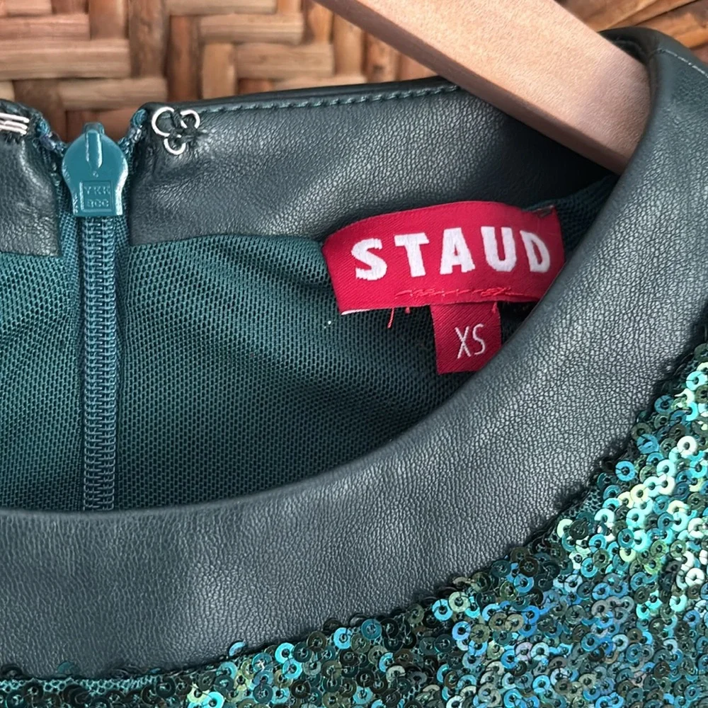 STAUD sequin minidress xs NWT - Picture 4 of 8